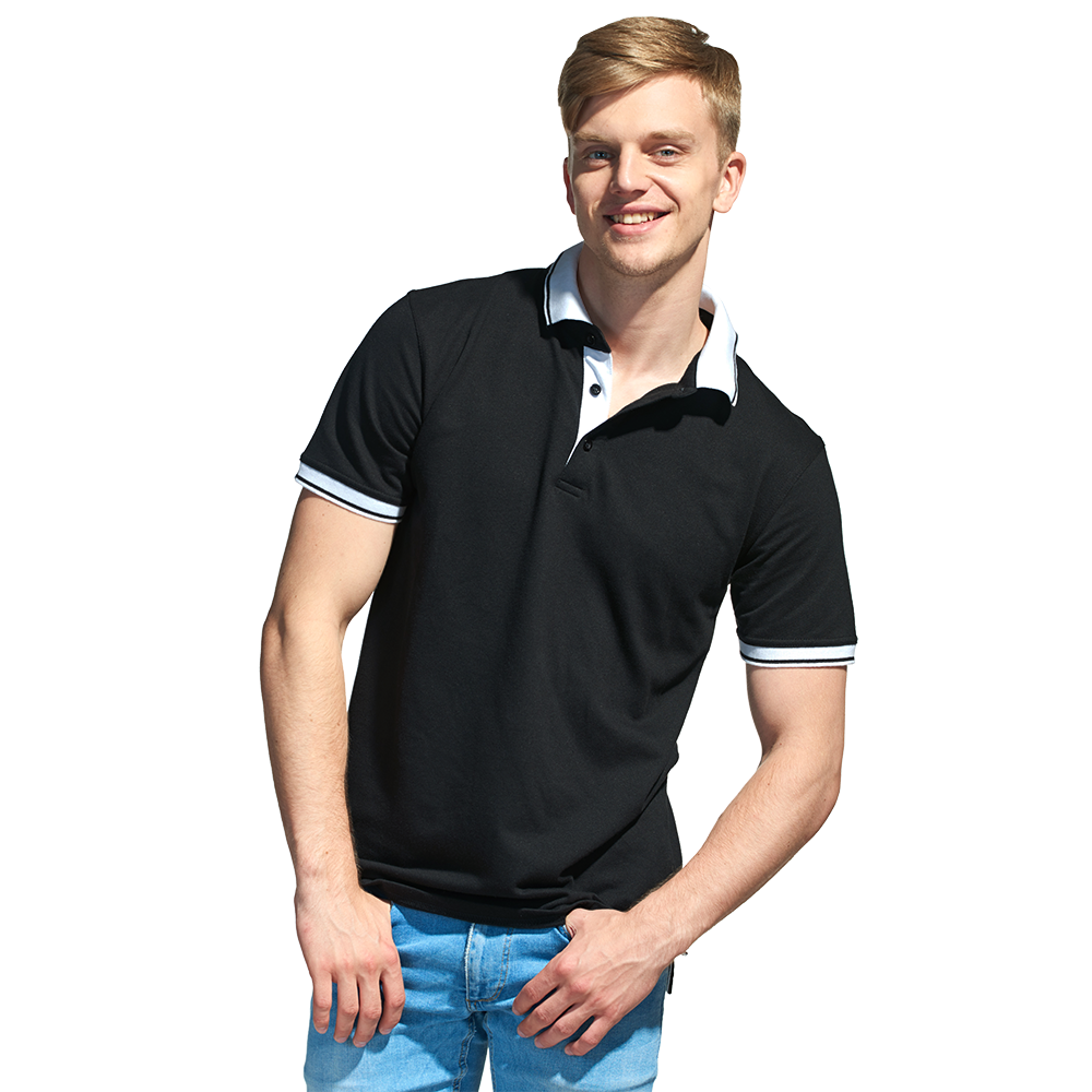 мужская рубашка поло с контрастным воротником StanContrast Арт.-04C_20_XXXL/56