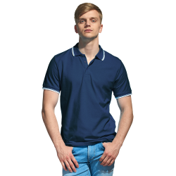 мужская рубашка поло с отделкой StanTrophy Арт.-04T_46_5XL/60-62