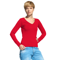 женская футболка с длинным рукавом